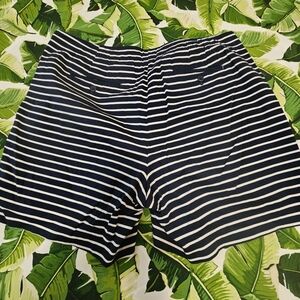 Talbots Navy and White Striped Women's Bermudas